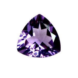 100% naturel véritable violet améthyste trillion en forme de pierre précieuse à facettes pour la fabrication de bijoux en argent et en or - Product Image 2