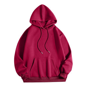 Sweat-shirt à capuche décontracté haut de gamme pour homme, couleur unie, coupe confortable, sur mesure, coupe ample, élégant pour le quotidien 2026 - Product Image 1
