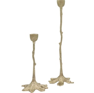 Luxury Branch Design Metal <b>Candle</b> Holder Set Decorative <b>Tall</b> <b>Candle</b> Stand Gold Tabletop <b>Candle</b> Holder Modern Living Room Dining - Product Image 1