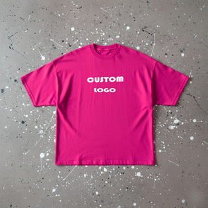 Custom Men's Blank <b>Box</b> Cut Tee Shirt Heavyweight 100% Cotton TShirt Oversize <b>Drop</b> Shoulder Boxy Fit Crop T-shirt Men - Product Image 5