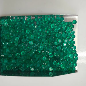 Ónix Verde Natural de 3MM, Corte Brillante Redondo, Gema Suelta de la Mejor Calidad para Joyería, Gemas de Red Mountain - Product Image 3