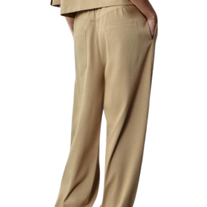 Pantalon de survêtement décontracté pour femme, coupe droite, taille élastique, avec poches, personnalisable OEM, style streetwear - Product Image 4