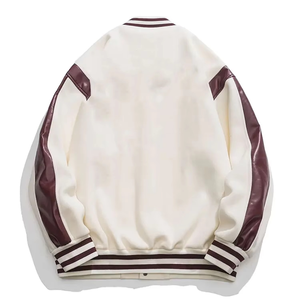 New Style Customized Versity <b>Jacket</b> <b>Men's</b> Custom Made Baseball <b>Jackets</b> <b>Men</b> Breathable Bomber <b>Jacket</b> Solid Colour Comfortable - Product Image 2
