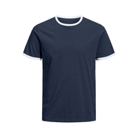 T-shirts personnalisés pour hommes en coton tricoté 100 % de haute qualité, à manches courtes, col rond, couleur unie, écologiques, séchage rapide, anti-plis, pour la gym