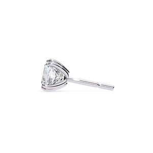 REYES Exquisite 925 Sterling <b>Silver</b> Cushion Cut 2Ct VVS Moissanite <b>Earrings</b> Certificate 14K White Gold Rhodium Plated Jewelry - Product Image 3