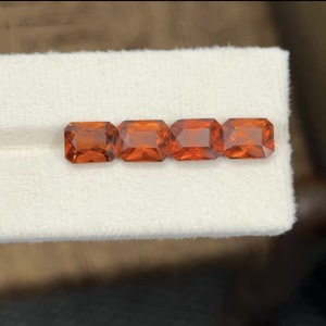 Pierre précieuse naturelle grenat Hessonite orange, forme octogonale, pierre brute, 18,54 carats, 10x8mm, pour la fabrication de bijoux fins - Product Image 1
