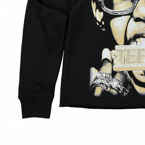 Sudadera con capucha de la mejor calidad, con logo serigrafiado personalizado en la parte delantera y trasera, para hombre y mujer, 100% algodón polar, 450 g/m². - Product Image 5