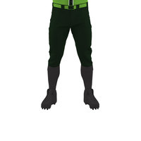 Ensemble uniforme de baseball personnalisé pour hommes 2026, vert et noir, sublimé, à manches courtes, en polyester anti-humidité, disponible à la vente en ligne