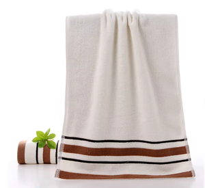 Serviette de Visage Style Moderne Ultra Absorbante en Coton Doux – Gant de Toilette Rayé pour Maison, Hôtel, Spa – Vente en Gros, Fournisseur OEM - Product Image 6