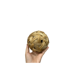 ชุดลูกบอลหวายหวายสีขาวสำหรับตกแต่งบ้านงานหัตถกรรมทำจากหวายทรงกลมสีน้ำตาล - Product Image 5