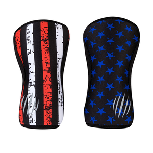 Genouillères de musculation en néoprène 7 mm pour entraînement intensif, compression fitness, logo personnalisé, genouillères CrossFit - Product Image 2