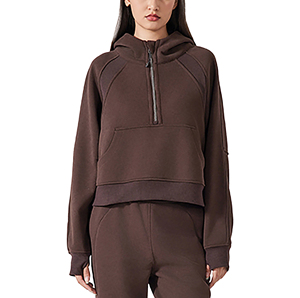 เสื้อฮู้ดซิปครอป1 - Product Image 1