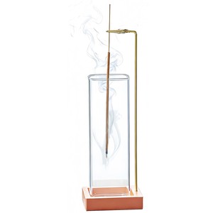 Brûleur d'encens en bois d'acacia avec incrustation en laiton, vente en gros |   Fabriqué à la main à Moradabad - Product Image 2