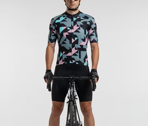 Ensemble de vêtements de cyclisme respirants pour hommes, maillot de vélo de route avec short rembourré haute densité et poche de rangement - Product Image 5