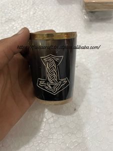 Verre en forme de corne de Viking, fait main, qualité supérieure, durable, design élégant, pour la consommation de bière, décoration de la maison, objet de collection - Product Image 5