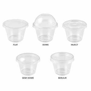 Vaso de plástico de polipropileno esmerilado transparente de grado alimenticio, tamaño pequeño, 90 ml, para salsas y cremas, originario de Indonesia. - Product Image 6