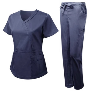 Custom Hospital Nurse <b>Scrub</b> Suit Women V Neck Casual Tops Pants Set Workwear <b>Hand</b> <b>Scrub</b> Suit Nursing <b>Scrubs</b> Set for Women - Product Image 1