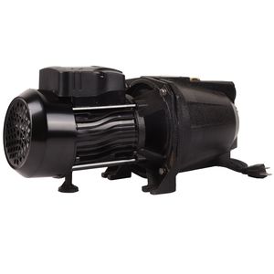 Pompe à jet pour puits peu profond en acier inoxydable 1HP 110V, 10,57 GPM, portée 216 pieds, pour l'approvisionnement en eau douce - Product Image 1