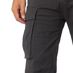 Pantalones Cargo Oscuros Ligeros y Modernos para Hombre, Corte Ajustado, Cómodos, Casuales, Antipilling, Cierre de Cremallera, Tela Elástica de Algodón y Spandex - Product Image 4