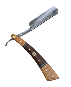 Professional Handmade Damascus Steel Straight Razor with Bone Handle-NEW Face/Body Shaving - Product Image 5