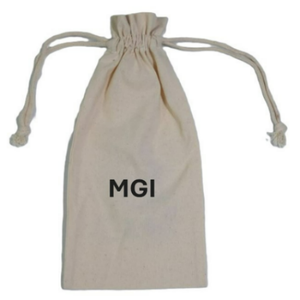 Sacs à cordon personnalisés en coton biologique 100% recyclable pour bijoux, lunettes, cadeaux, emballages artisanaux avec impression sérigraphique - Product Image 3