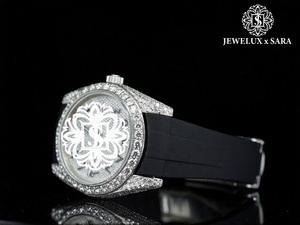 Reloj de Diamantes Moissanite con Correa de Goma, Estilo Hip Hop, para Uso Casual y Formal, Alta Demanda, al Mejor Precio - Product Image 3