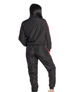 Ensemble de survêtement coupe-vent léger à capuche pour femme, tenue de course pour femme, ensemble coupe-vent pour femme - Product Image 2