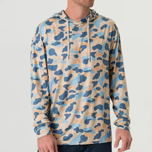 Chemises de pêche respirantes pour hommes, séchage rapide, confortables, protection solaire, manches longues, à capuche – Vente en gros - Product Image 1