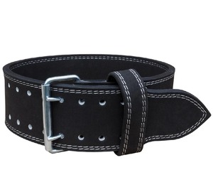 Power Lifting Fitness Cowhide Breathable Double Prong Adjustable Weight Lifting Belt with <b>Back</b> <b>Support</b> - Product Image 4