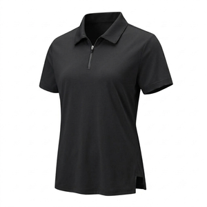 Chemises pour femmes en coton uni, style vintage, pour le travail et les affaires, coupe droite, col montant, infroissable, qui sculpte le corps, douce - Product Image 4