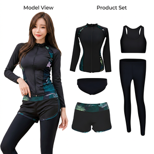 Camiseta Deportiva de Manga Corta para Mujer, con Protección Solar UPF 50+, Compresión, para Gimnasio, Surf, Yoga, de Secado Rápido, Impresión Digital, Venta al Por Mayor - Product Image 2
