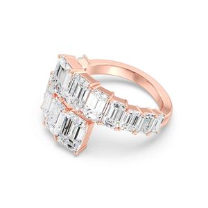 แหวนเพชรทรงเอเมอรัลด์คัทที่เพาะเลี้ยงในห้องปฏิบัติการสุดหรู - Product Image 6