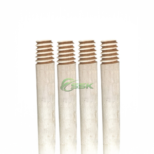 High Quality Natural Wooden Broom Sticks Eucalyptus Wood Handle Waterproof Dustpan Cleaning Tool Plastic PP Broom Head Toilet - Product Image 2