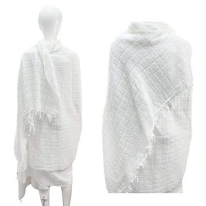 Luxury Elegant Umrah Hajj Ihram Dress <b>Abaya</b> Muslim Men's 100% Cotton Lightweight Breathable Ihram - Product Image 1