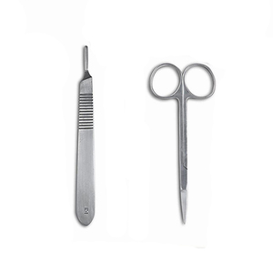 Instruments chirurgicaux professionnels en acier inoxydable japonais, étui en cuir PU, ciseaux de pansement, kits de dissection avancés - Product Image 3