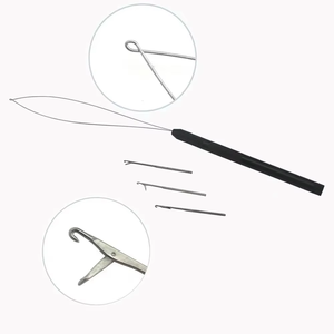 Micro Ring Hair Extension Pliers <b>Kit</b> 3 Pcs with Clamp Pliers and Need Link <b>Bead</b> Tool for Human Hair Extensions Salon Use - Product Image 4