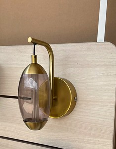Lumetal Wall <b>Lamp</b> 9W LED Modern Button Control Indoor Middle Glass + Metal 3000K (<b>Warm</b> White) - Product Image 3