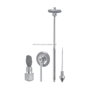 Juego de martillos de percusión manual profesional Rabiner, herramienta de diagnóstico neurológico de metal con cepillo y puntas, clase I - Product Image 1