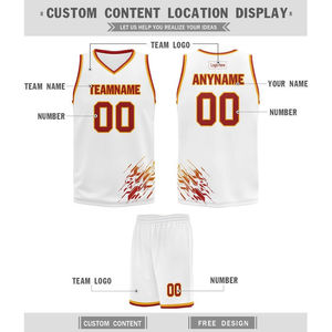 Ensembles d'uniformes de basketball personnalisés par sublimation, maillots sans manches en maille respirante de haute qualité à col en V pour hommes, séchage rapide, pour équipes adultes - Product Image 3