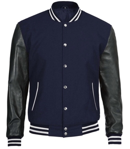 Premium Custom <b>Men</b> Wool <b>Varsity</b> <b>Jacket</b> Genuine Leather Sleeve Letterman <b>Bomber</b> Wholesale College Team Coat WVJ-0042 - Product Image 6