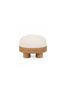 Tabouret de bar moderne en tissu avec base en bois robuste, design minimaliste pour bar à domicile et utilisation en café commercial - Product Image 5