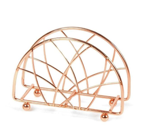 Porta Servilletas de Cobre Plateado, Nuevo Estilo, para Hogar, Oficina, Restaurante, Decoración de Mesa, Porta Servilletas Metálico Independiente - Product Image 1