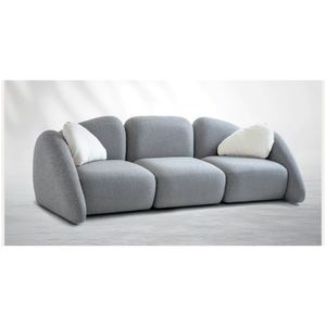 โซฟาเข้ามุมรูปตัวแอล 28 TRIANGLE ผ้าลายเกลียว โครงไม้สักแท้ ฟองน้ำลาเท็กซ์ Supersoft Recron ความหนาแน่นสูง ชุดเฟอร์นิเจอร์ทันสมัย - Product Image 6