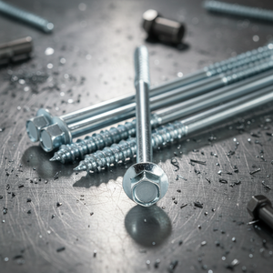 Tornillos de Rosca Parcial de Acero al Carbono Zincado con Cabeza Hexagonal Métrica de Alta Resistencia Clase 4.8 y 6.8, M6-M12, Marca PDC, Modelo 13 - Product Image 1