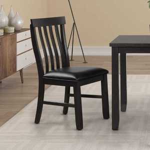 Modern Luxury Solid Wood Dining Table Set Square Compact Table with Slat Back Cushioned <b>Chairs</b> <b>Small</b> Space Contemporary Design - Product Image 3
