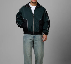 Customized Sportswear <b>Lightweight</b> Nylon <b>Jacket</b> Zippered Windproof Casual Running Windbreaker <b>Jacket</b> - Product Image 3