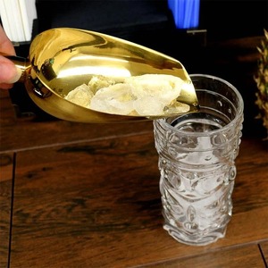 Cuillère à glace de luxe en acier inoxydable doré, outil de service de boissons haut de gamme pour cuisine, accessoire de bar commercial - Product Image 5