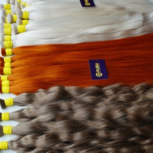 Extensions de cheveux humains vierges blonds 100% naturels du Vietnam en vrac - Product Image 3