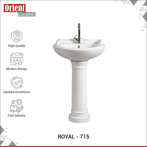 Exportador Mayorista que Vende Lavabos de Pedestal de Cerámica Súper Elegantes y Hermosos, Hechos a Mano, Disponibles en Grandes Cantidades - Product Image 2