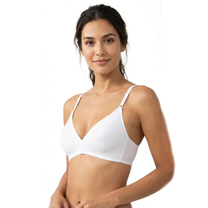 Soutien-gorge sans armatures en coton doux à prix d'usine, bonnet fin fixe, couvrance totale, soutien-gorge 3D liftant, grande taille pour un confort quotidien - Product Image 1